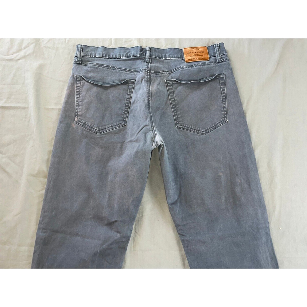 Lucky Brand 121 Slim 5-Pocket Sateen Jean Pants. Washed Gray, Men's 36X33. Read. - Picture 8 of 9